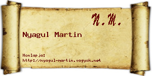 Nyagul Martin névjegykártya